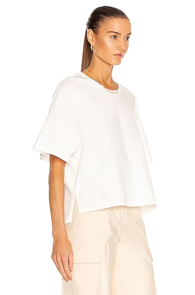 Shop Loewe Short Oversize Anagram T-shirt In White