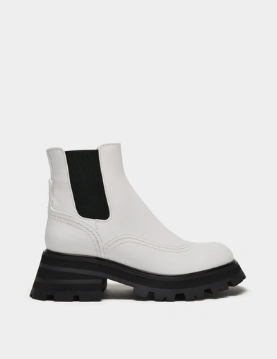 Shop Alexander Mcqueen Wander Chelsea Boots In White