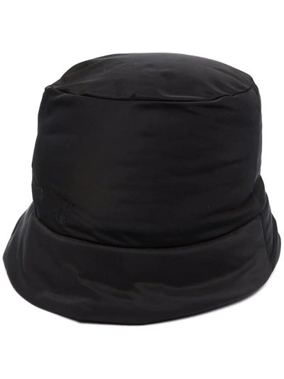 Shop Off-white Logo-embroidered Bucket Hat In Schwarz