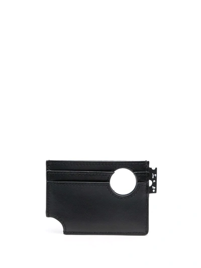 Shop Off-white Meteor Cut-out Detail Cardholder In Schwarz