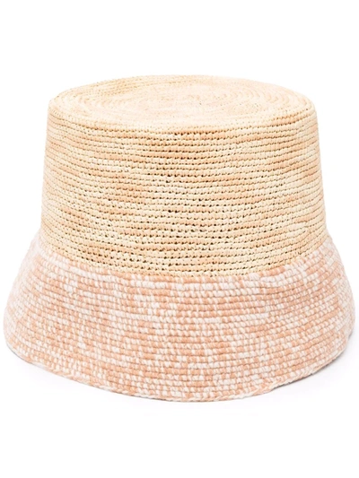 Shop Sensi Studio Lamp Shade Bucket Hat In Nude