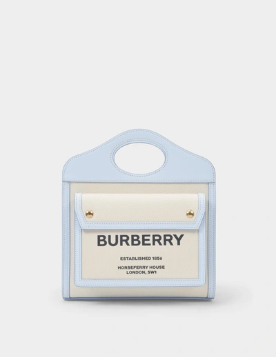 Burberry Mini Logo Canvas & Leather Pocket Bag - Yellow (CSC038354)