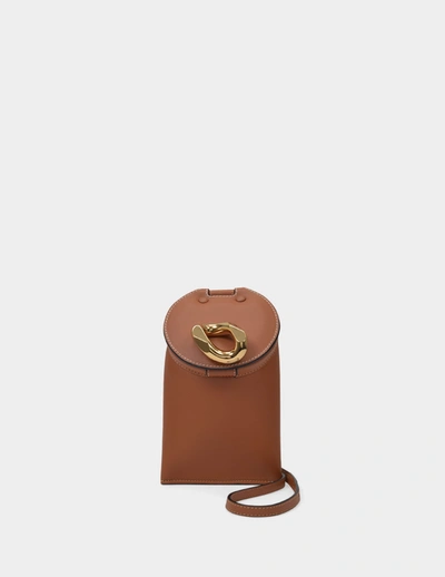 Shop Jw Anderson Lid Pocket Bag In Brown