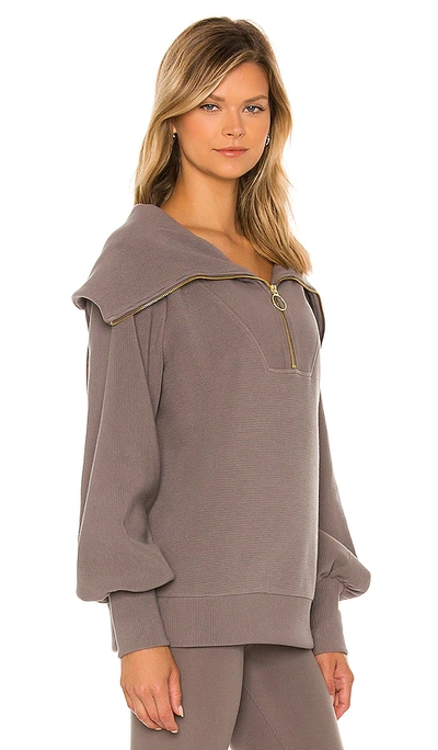 Shop Varley Vine Pullover In Charcoal