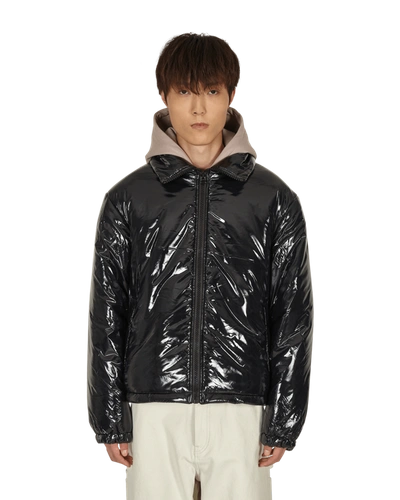 Shop Acne Studios Face Nylon Puffer Jacket In Black