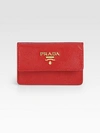 PRADA Saffiano Lux Flap Card Case