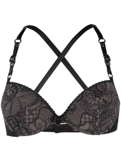 蕾丝边饰平台式文胸