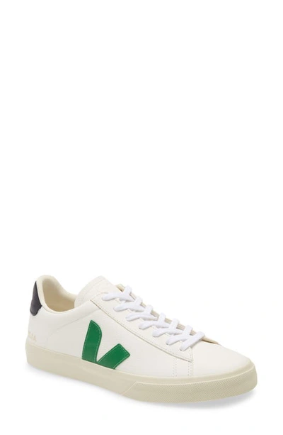 Shop Veja Campo Sneaker In Extra White/ Emeraude/ Black