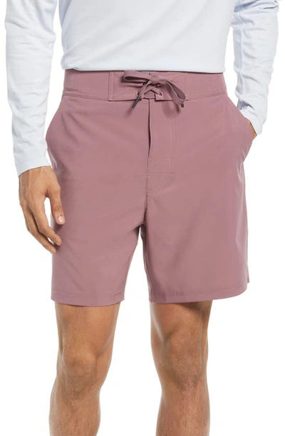 Shop Alo Yoga Plow Board Shorts In Woodrose