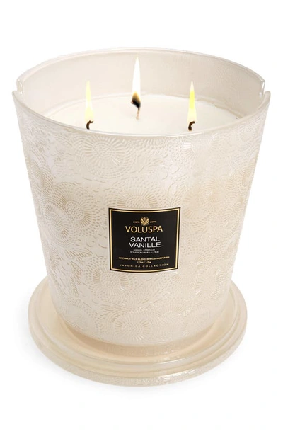 Shop Voluspa Santal Vanille Candle In Santal Vanille J Lidded Hearth