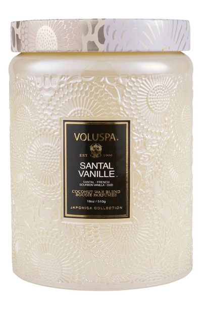 Shop Voluspa Santal Vanille Candle In Santal Vanille Large Jar