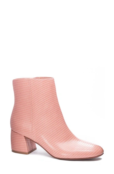 Shop Chinese Laundry Davinna Bootie In Rose Reptile