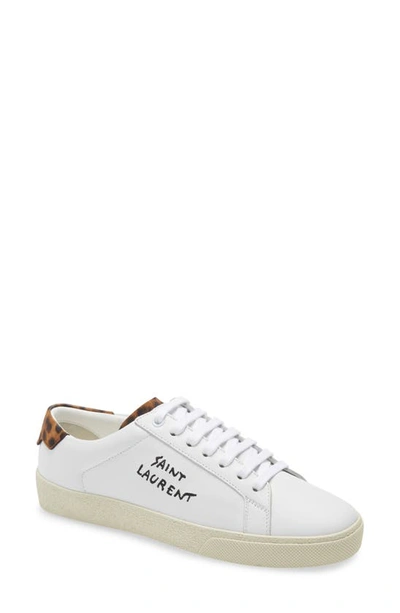 Shop Saint Laurent Court Classic Sl/06 Low Top Sneaker In Blanc Opt