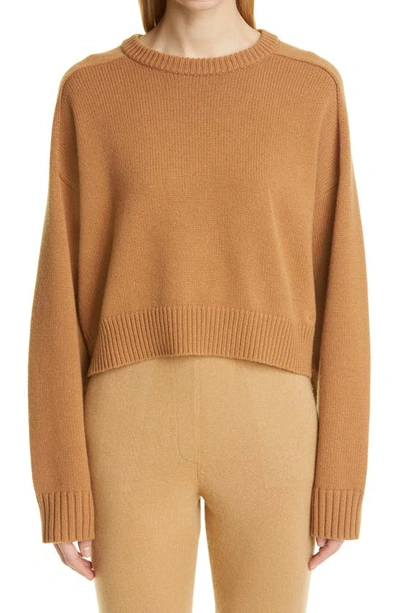 Shop Loulou Studio Bruzzi Oversize Wool & Cashmere Sweater In Camel