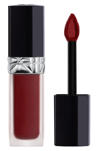 Shop Dior Rouge  Forever Liquid Transfer Proof Lipstick In 943 Forever Shock