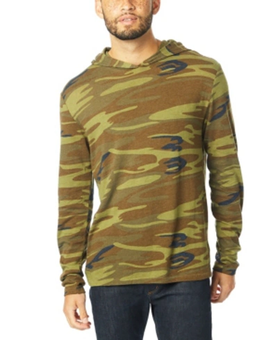 Shop Alternative Apparel Men's Keeper Jersey Pullover Hoodie In Camo