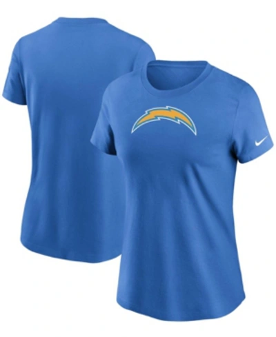 Shop Nike Women's Powder Blue Los Angeles Chargers Logo Essential T-shirt