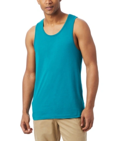 Shop Alternative Apparel Men's Big And Tall Go-to Tank Top In Teal