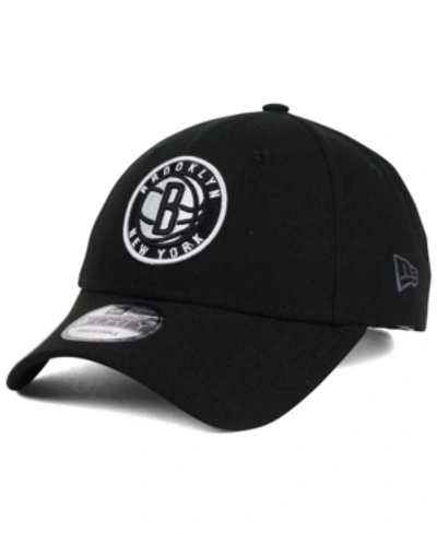 Shop New Era Brooklyn Nets League 9forty Adjustable Cap In Black