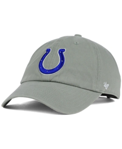 Shop 47 Brand Indianapolis Colts Clean Up Cap In Gray