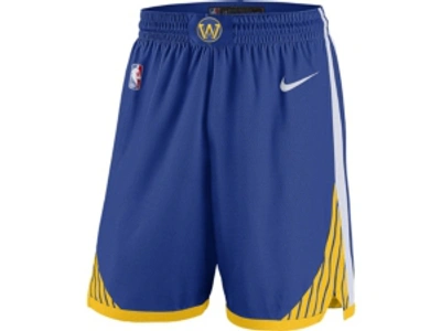 Shop Nike Golden State Warriors Men's Icon Swingman Shorts In Blue