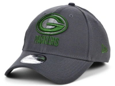 Shop New Era Green Bay Packers Graph Team Classic 39thirty Cap In Graphite