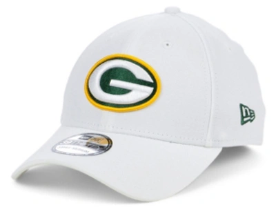 Shop New Era Green Bay Packers White Team Classic 39thirty Cap