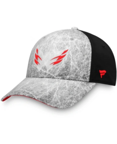 Shop Fanatics Men's Branded Gray Washington Capitals Ice Field Flex Hat