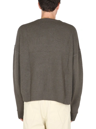 Shop Ambush Oversize Fit Sweater In Military Green