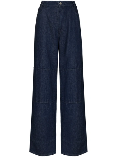 Shop Raf Simons Wide-leg Jeans In Blue