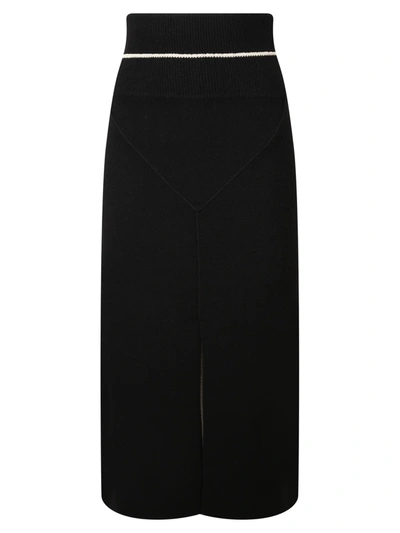 Shop Moncler Genius Midi Skirt In Black