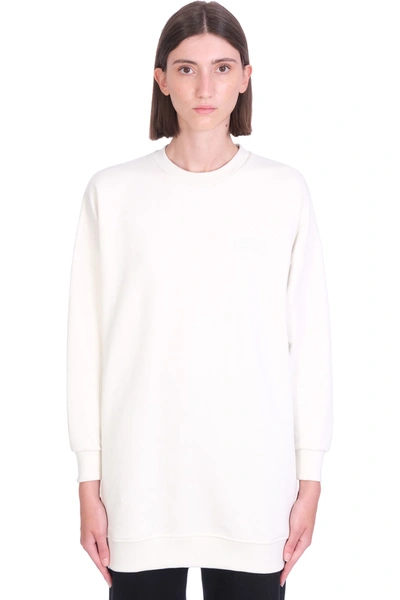 Shop Ganni Soft Isoli Sweatshirt In Beige Cotton