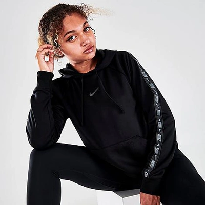 Nike taped hoodie best sale black