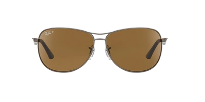 Shop Ray Ban Ray In Polarized Brown Classic B-15