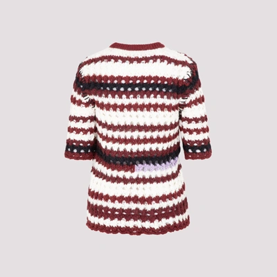 Shop Marni Crewneck Sweater In Red