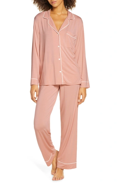 Shop Eberjey 'giselle' Pajamas In Misty Rose