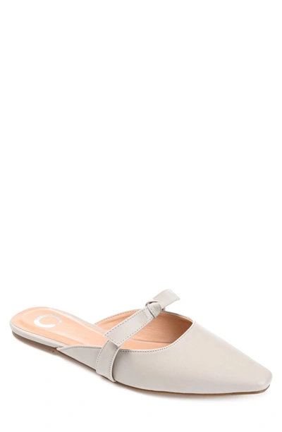 Shop Journee Collection Missie Bow Mule In Grey