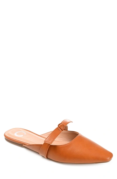 Shop Journee Collection Missie Bow Mule In Rust