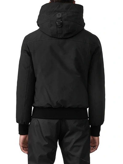 Mackage Black Down Dixon 2-in-1 Bomber Jacket In Black