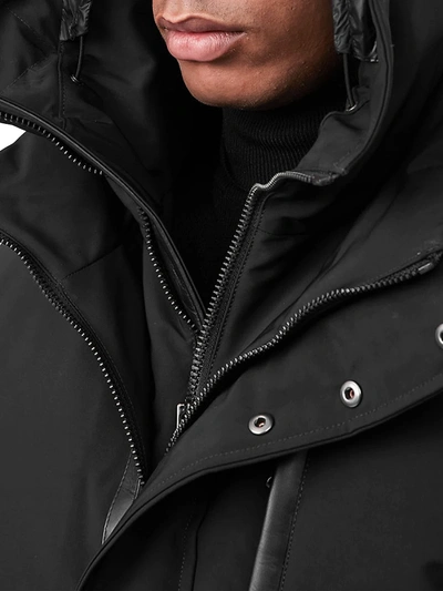 Mackage Black Down Dixon 2-in-1 Bomber Jacket In Black