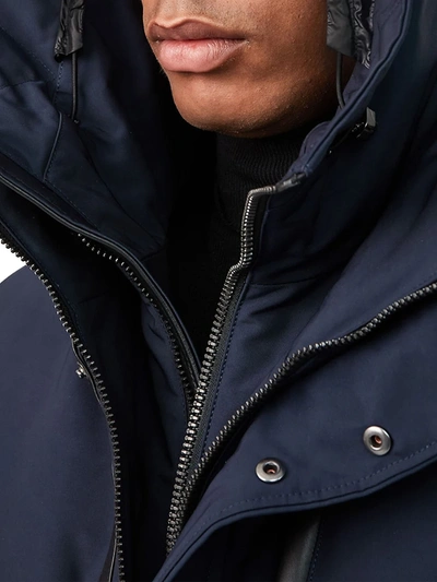 Mackage Black Down Dixon 2-in-1 Bomber Jacket In Black
