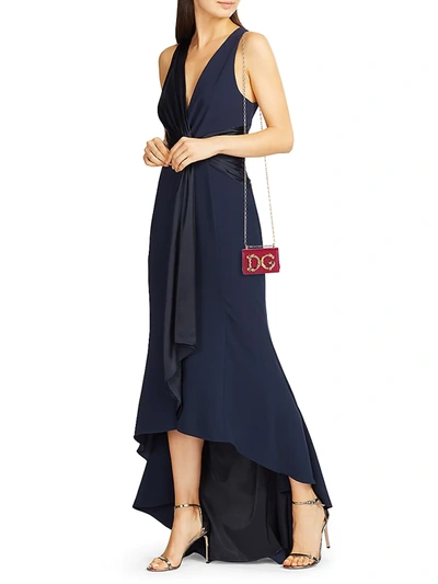 Shop Dolce & Gabbana Micro D & G Girls Leather Shoulder Bag In Black