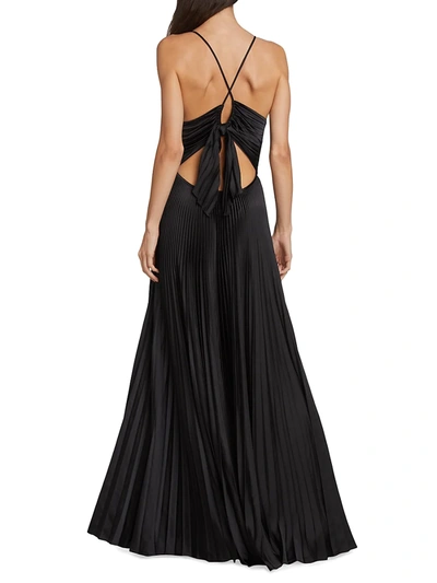 Shop A.l.c Aries Pleated Gown In Black