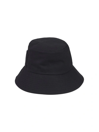 Shop Lack Of Color Wave Canvas Bucket Hat In Black