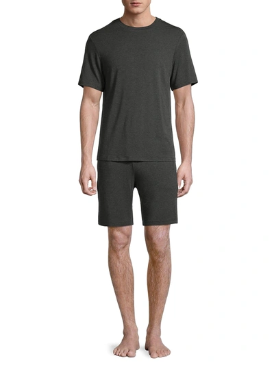 Shop Eberjey Men's Henry Jersey Pajama Set In Black