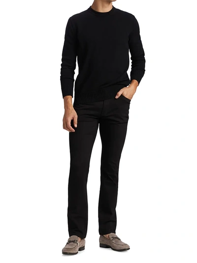 Shop Ermenegildo Zegna Slim-fit Stretch Gabardine Jeans In Grey