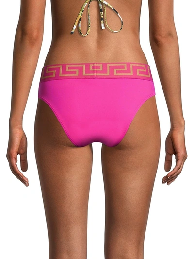 Versace Greca Border High Waist Bikini Briefs for Women
