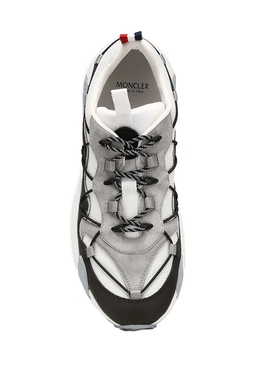 Shop Moncler Men's Compassor Low-top Sneakers In Mid Grey