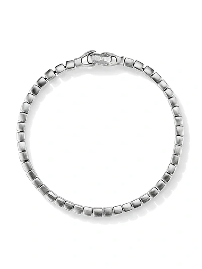 Shop David Yurman Men's Spiritual Beads Sterling Silver Cushion Bracelet