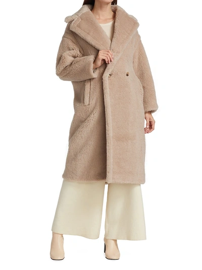 Shop Max Mara Women's Teddy Bear Icon Tedgirl Coat In Beige